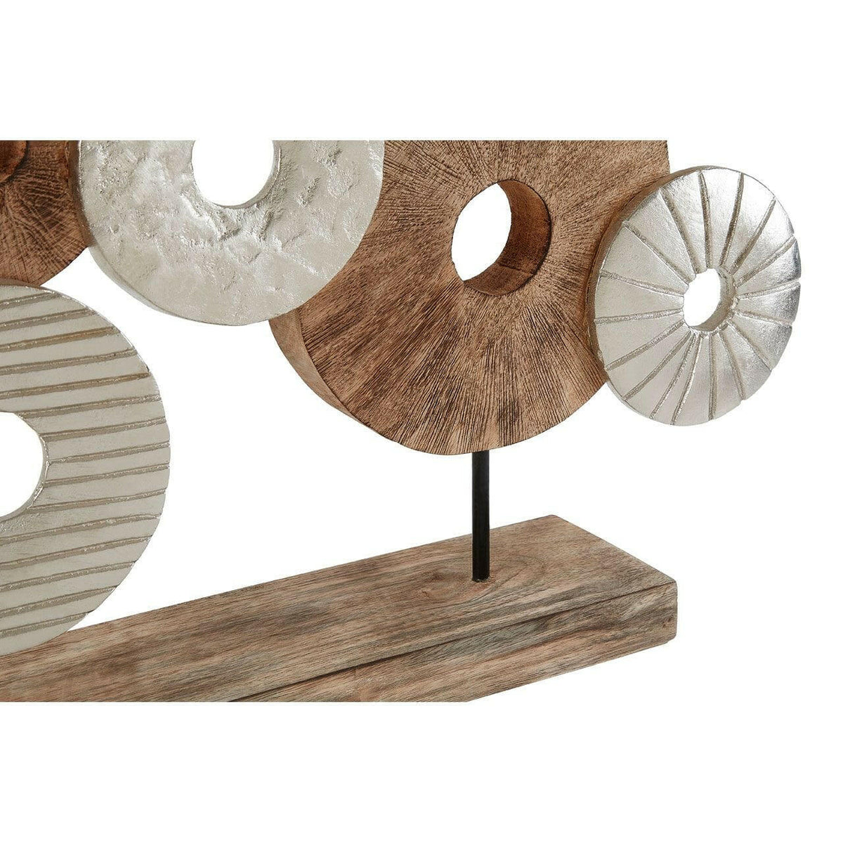 Elementi 7 Disc Wooden Sculpture.