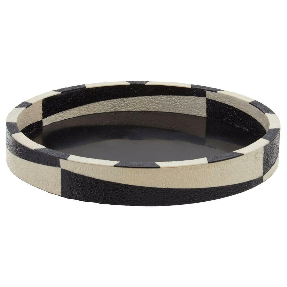 Ezra Black And White Tray.