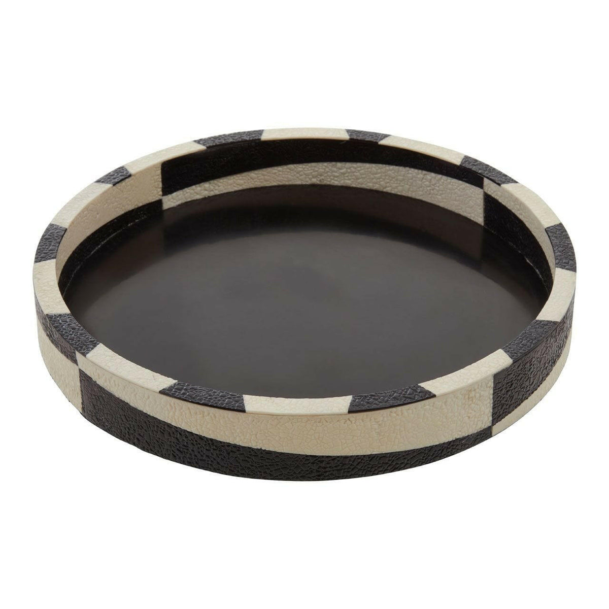 Ezra Black And White Tray.