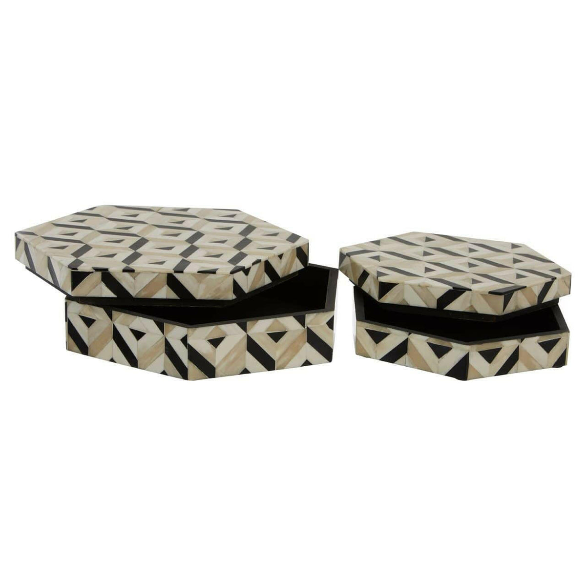 Hallam Set Of 2 Trinket Boxes.