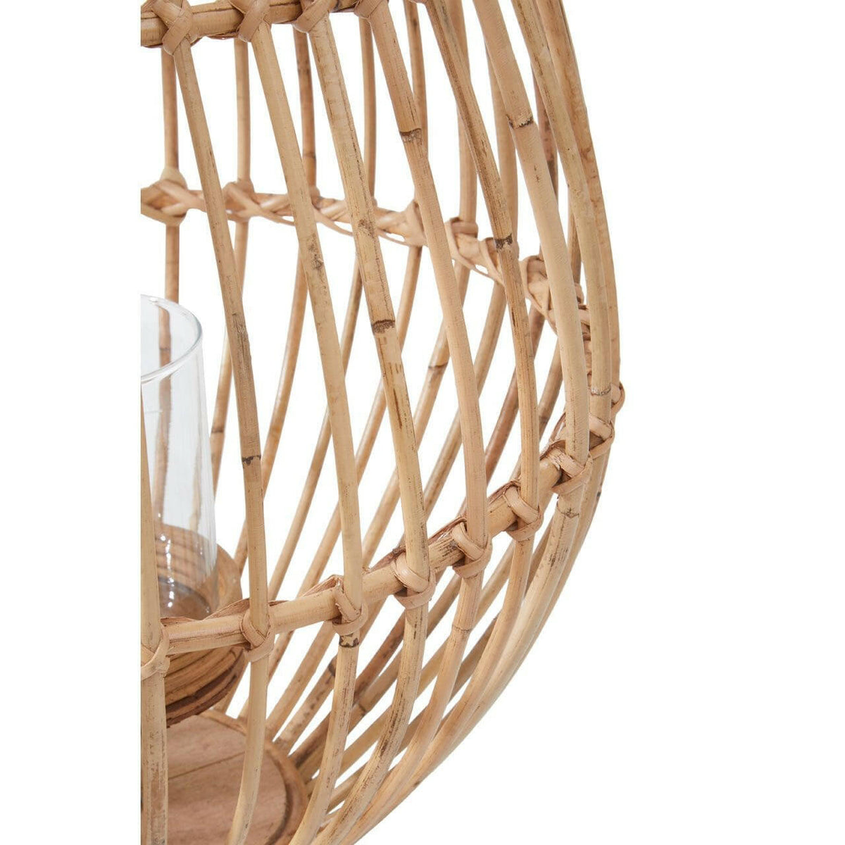Marlo Candle Holder With Hoop Handle.
