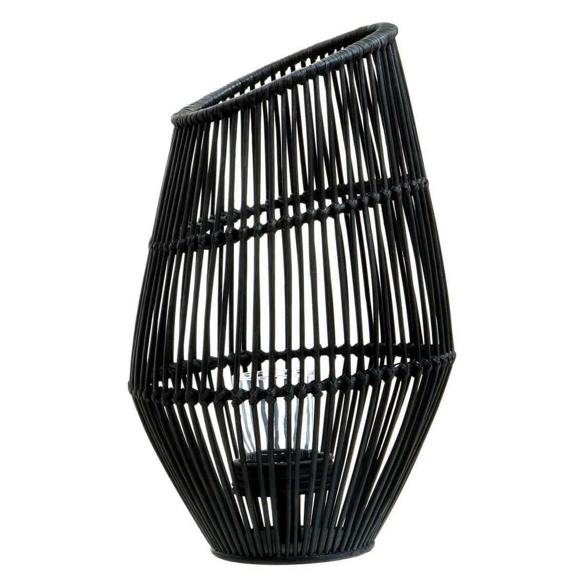 Marlo Rattan Candle Holder.
