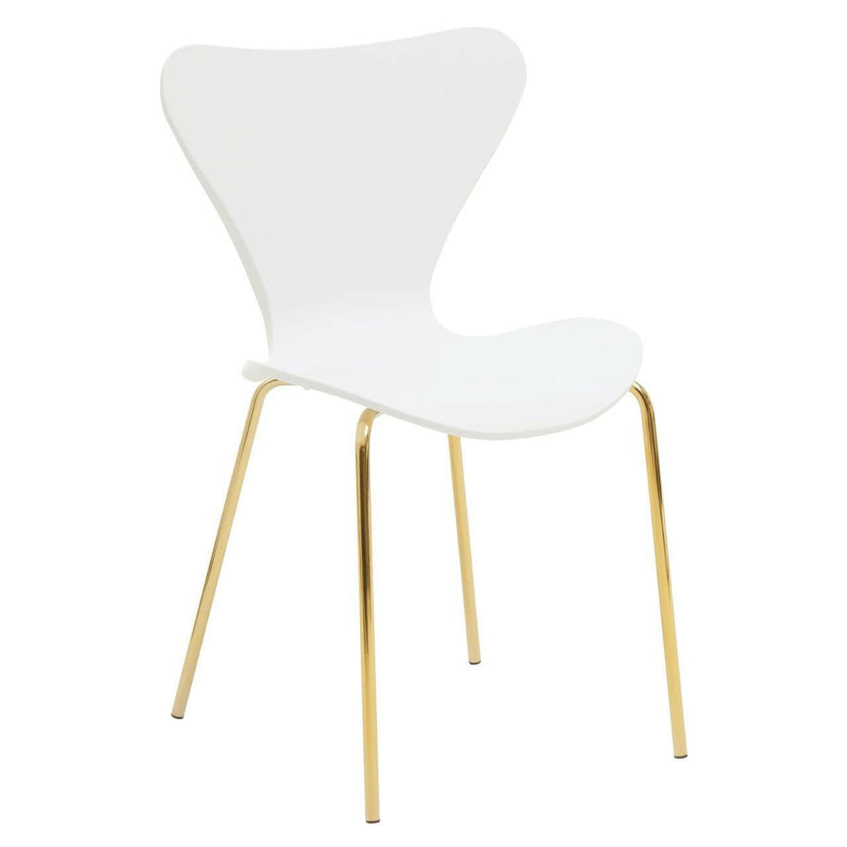 Lyla Dining Chair With White Seat.