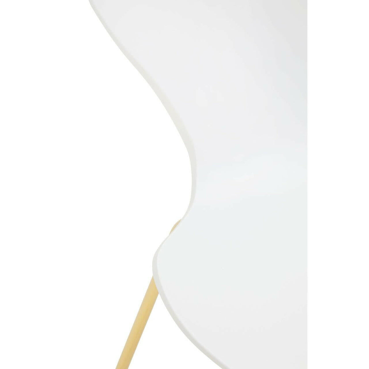 Lyla Dining Chair With White Seat.