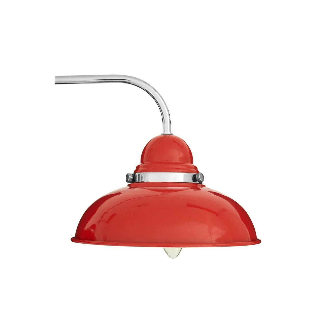 Noosa & Co. Lighting Conrad Red And Chrome 3 Light Pendant Light House of Isabella UK