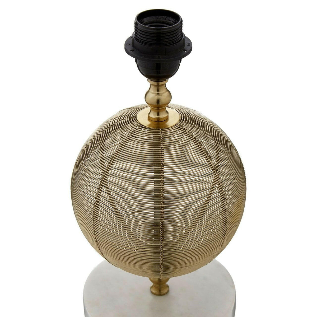 Elenora Round Gold Finish Table Lamp.