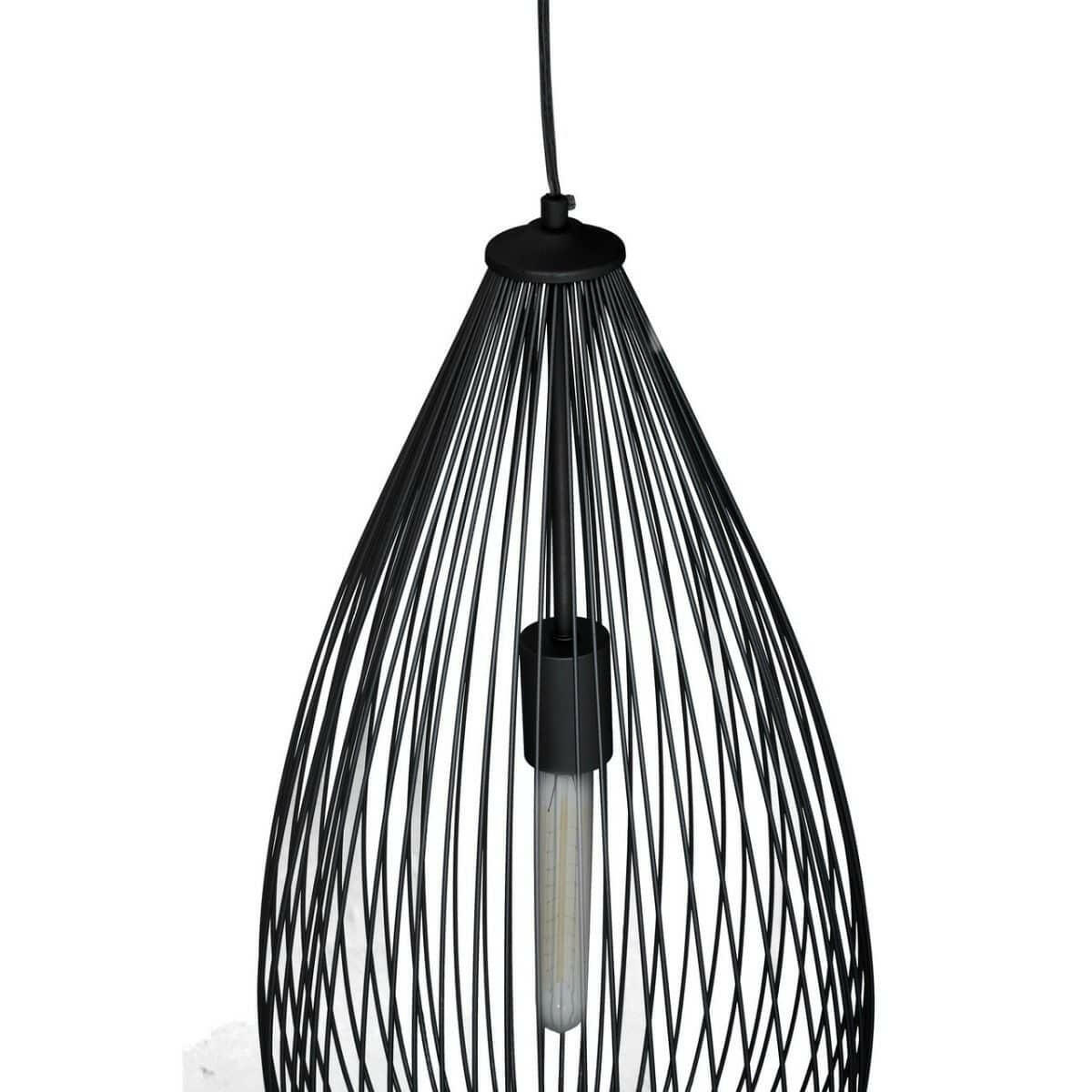 Noosa & Co. Lighting Lavendar Rainfall Black Finish Pendant Light House of Isabella UK