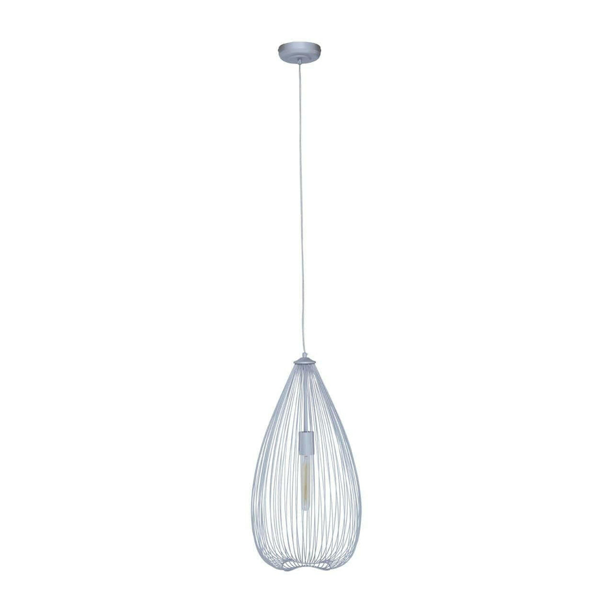 Lavendar Rainfall Silver Pendant Light.