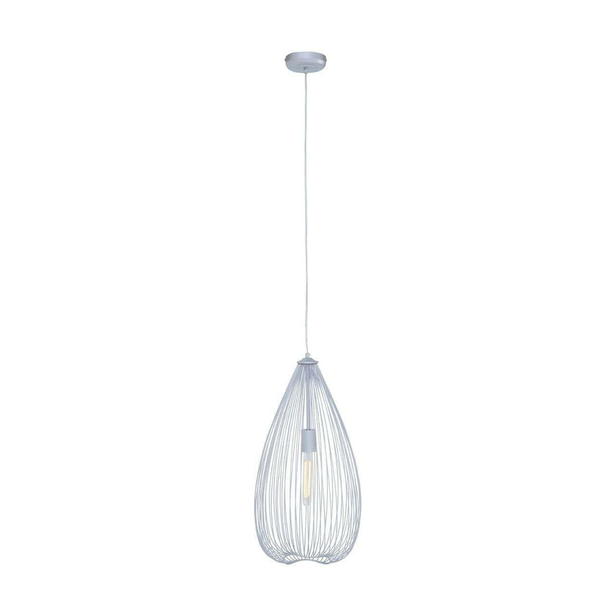 Lavendar Rainfall Silver Pendant Light.