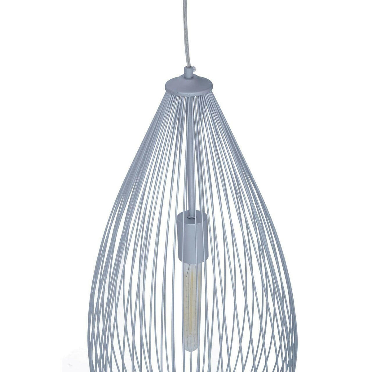 Lavendar Rainfall Silver Pendant Light.