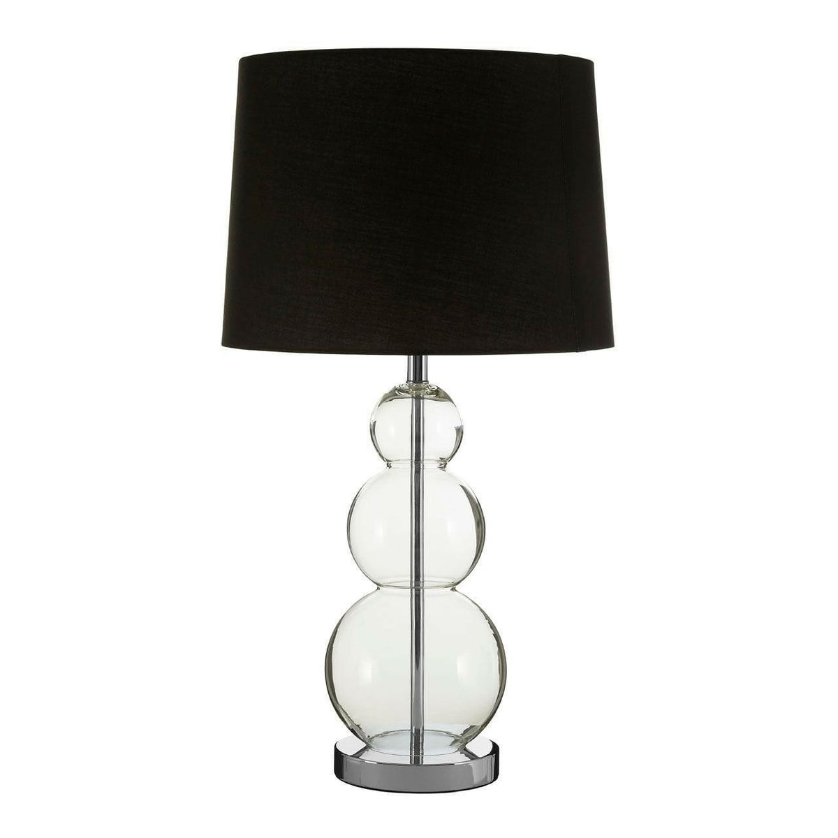 Luca Black Fabric Shade Table Lamp.
