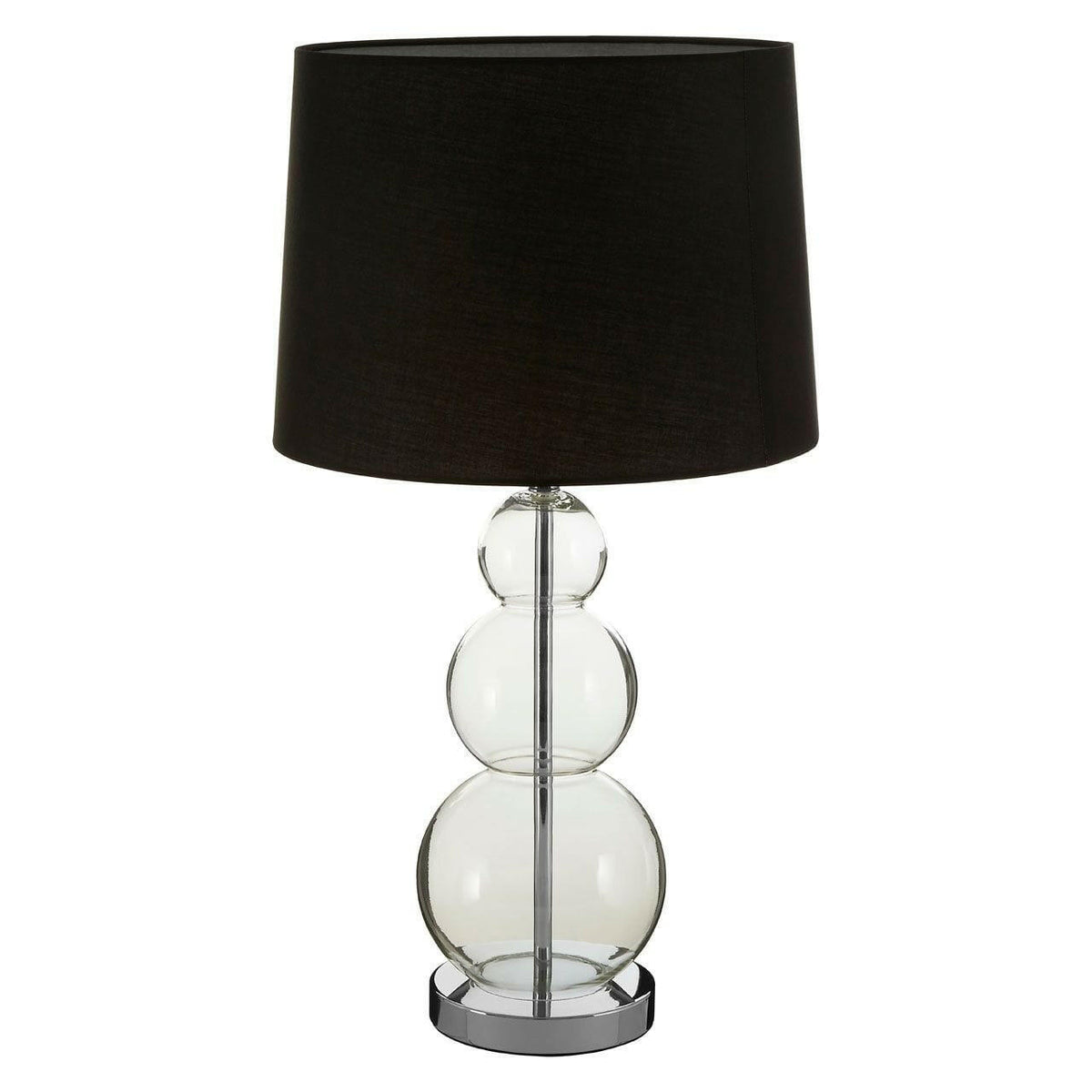Luca Black Fabric Shade Table Lamp.