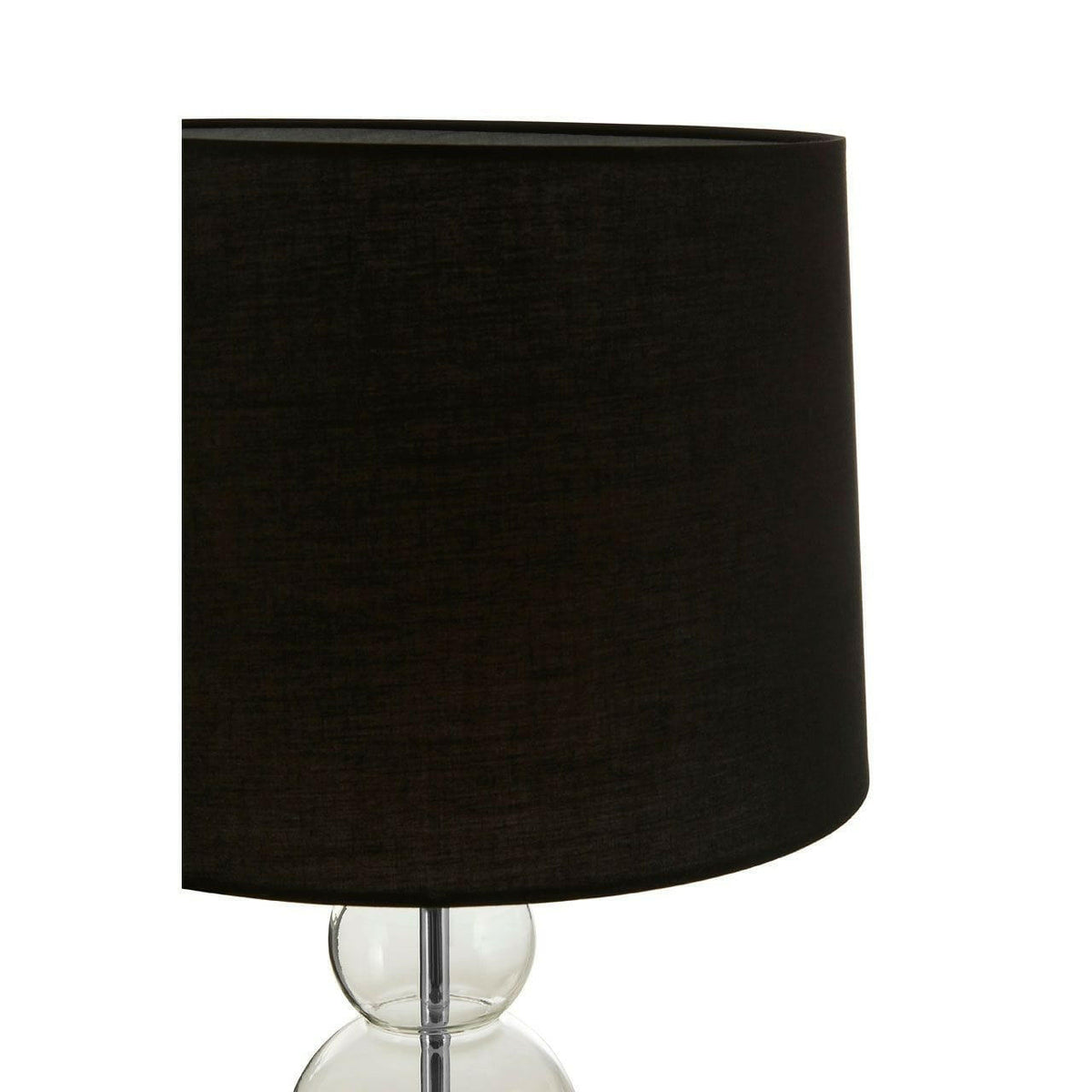 Luca Black Fabric Shade Table Lamp.
