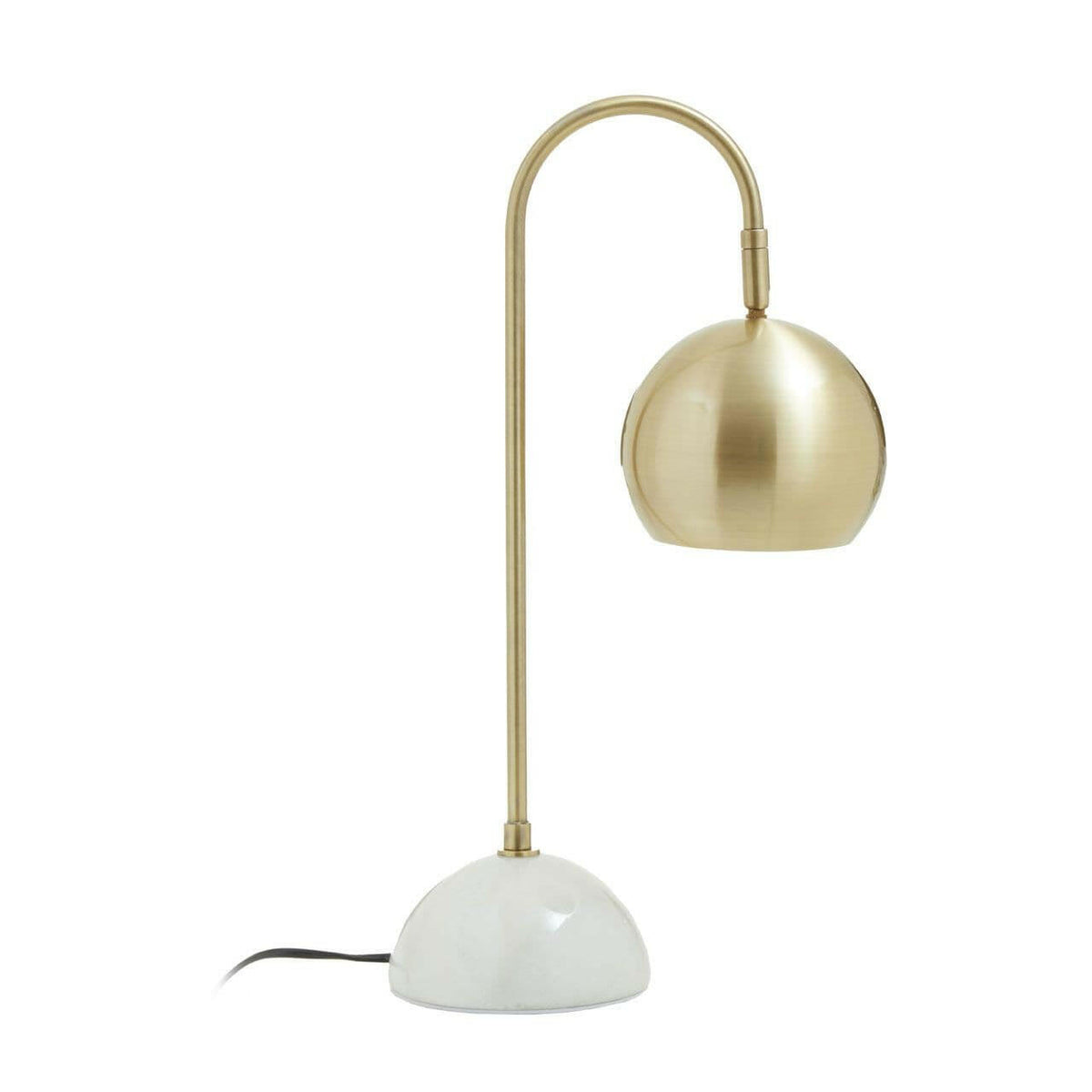 Newton White Marble Base Desk Lamp.
