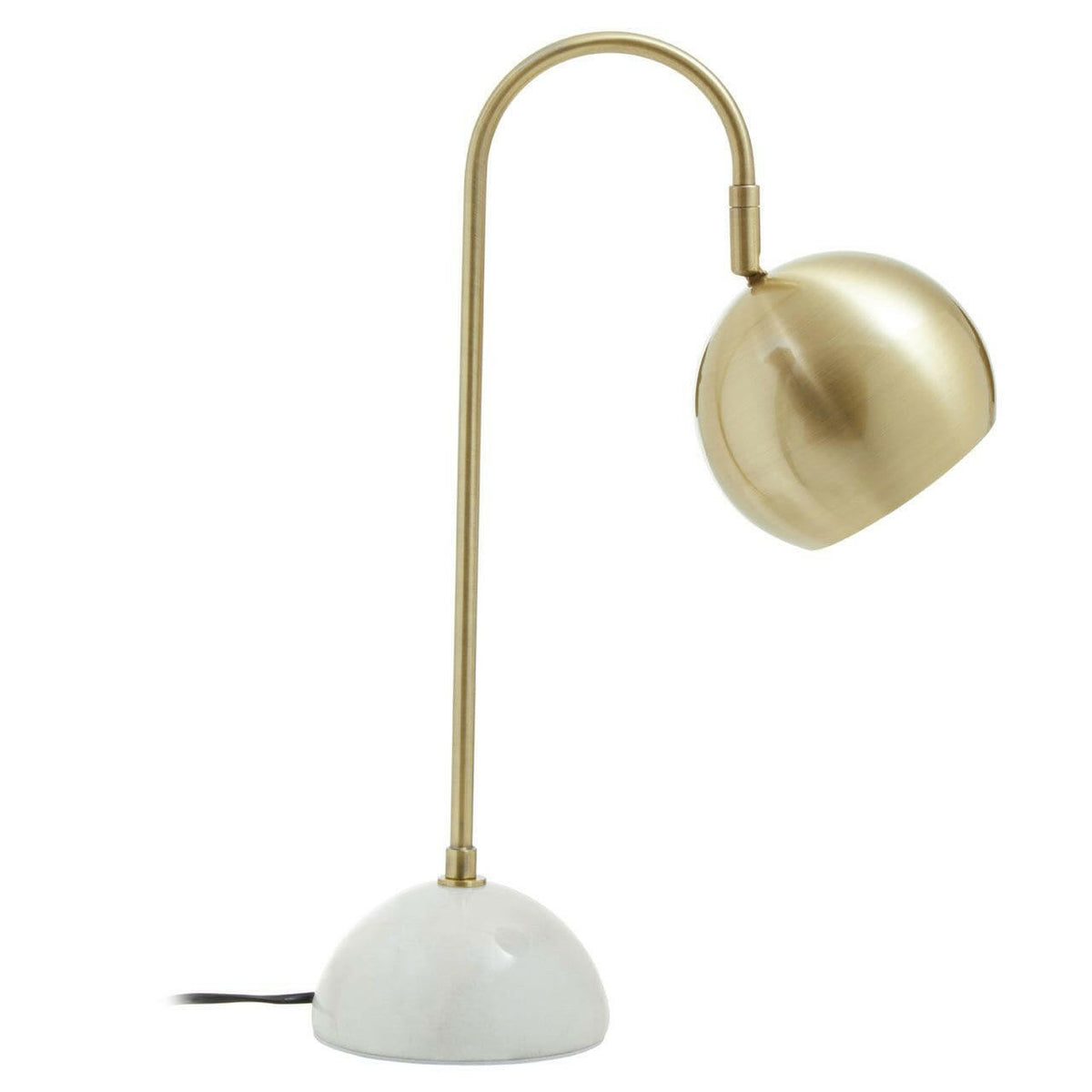 Newton White Marble Base Desk Lamp.