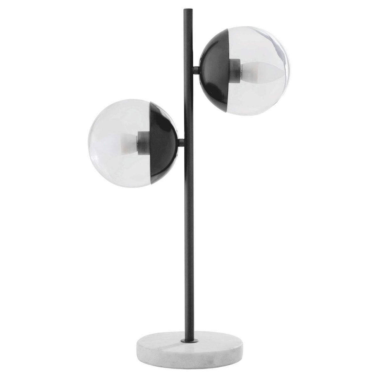 Revlone Black Finish Metal Table Lamp.