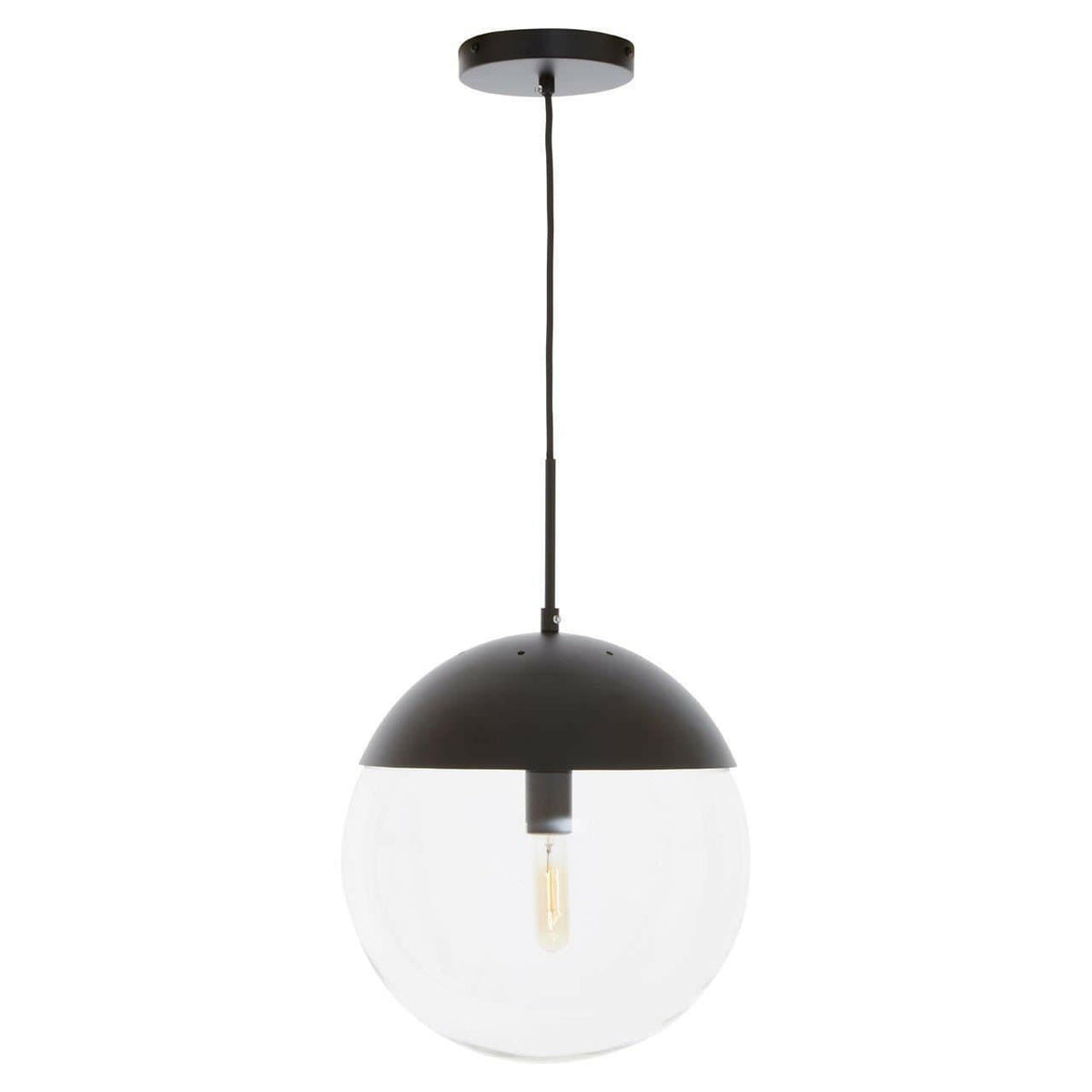 Revolve Black Finish Pendant Light.