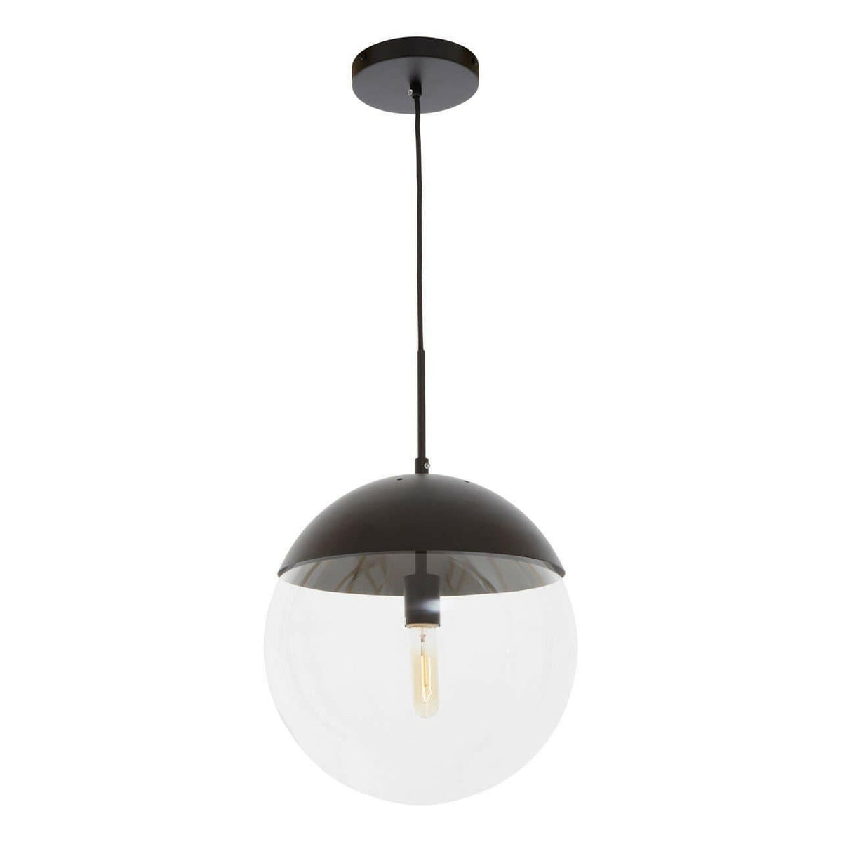 Revolve Black Finish Pendant Light.