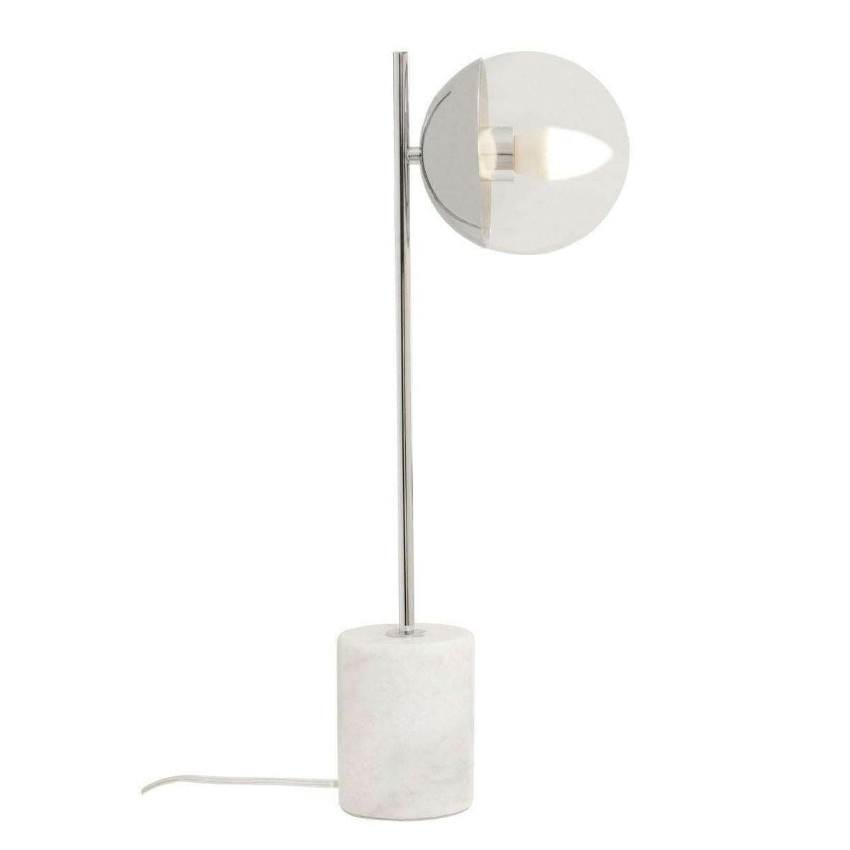 Revolve Chrome Finish Table Lamp.