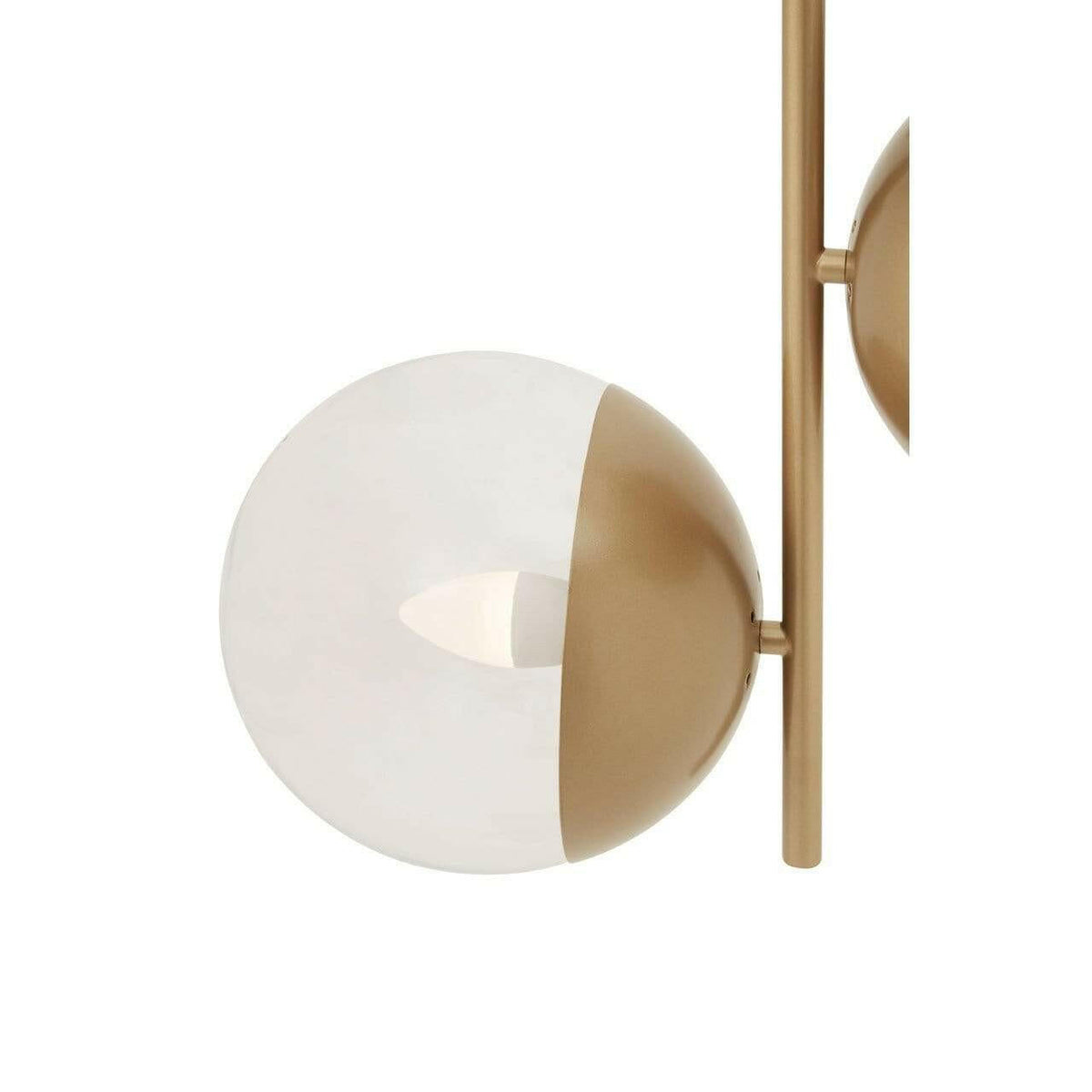 Revolve Gold Finish 2 Shades Pendant Light.