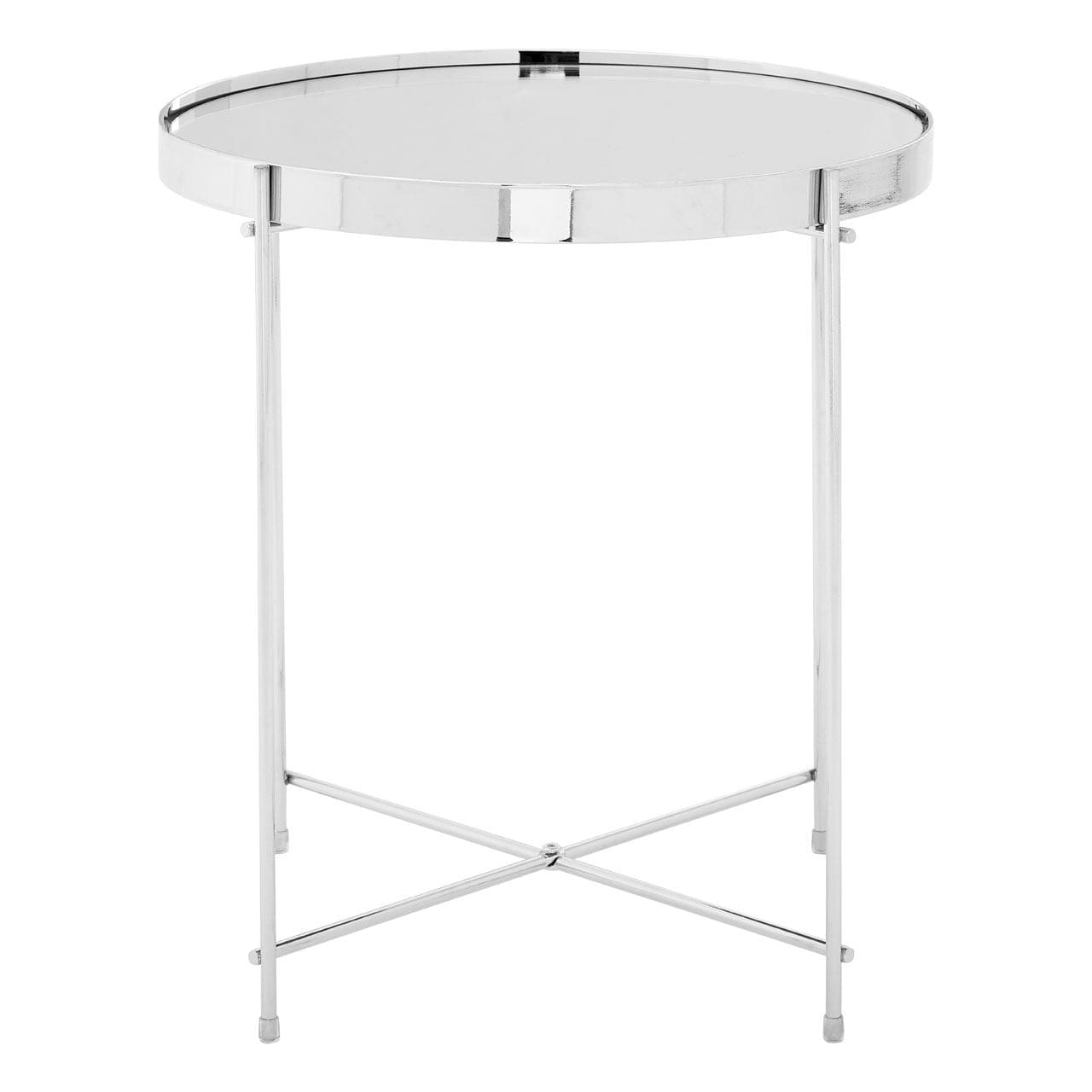 Noosa & Co. Living Allez Silver Mirror Low Side Table House of Isabella UK