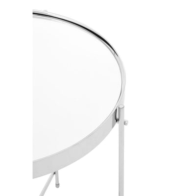 Noosa & Co. Living Allez Silver Mirror Low Side Table House of Isabella UK