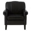 Noosa & Co. Living Arm Chair, Black Bonded Leather House of Isabella UK