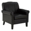 Noosa & Co. Living Arm Chair, Black Bonded Leather House of Isabella UK