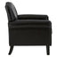 Noosa & Co. Living Arm Chair, Black Bonded Leather House of Isabella UK