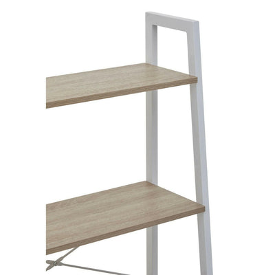 Noosa & Co. Living Cadburly Four Tier Natural Oak Veneer Ladder Shelf Unit House of Isabella UK