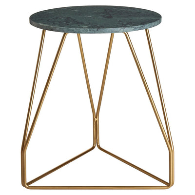 Noosa & Co. Living Corra Side Table With Green Marble Top House of Isabella UK