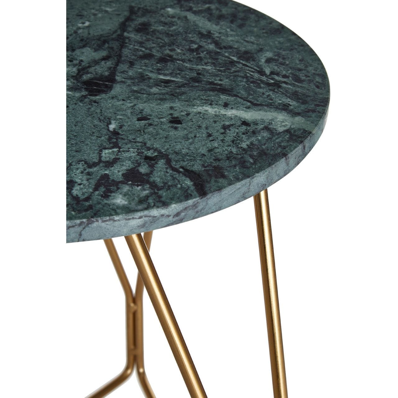 Noosa & Co. Living Corra Side Table With Green Marble Top House of Isabella UK