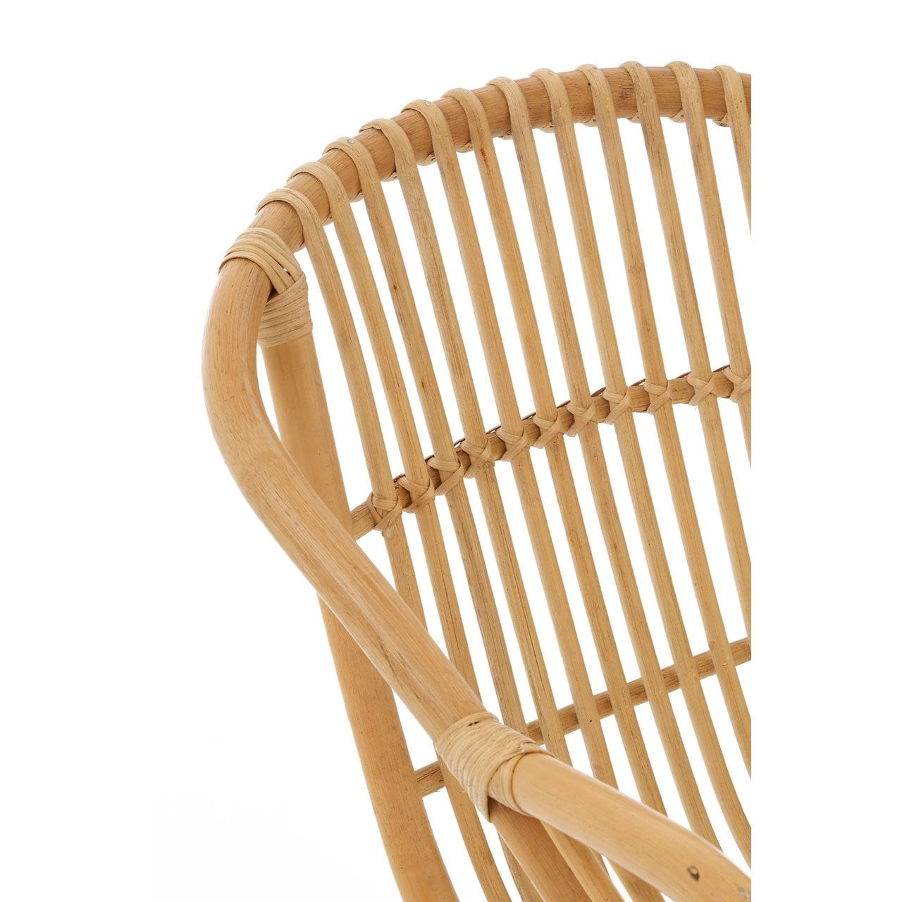 Noosa & Co. Living Moglom Natural Rattan Chair With Raised Sides House of Isabella UK