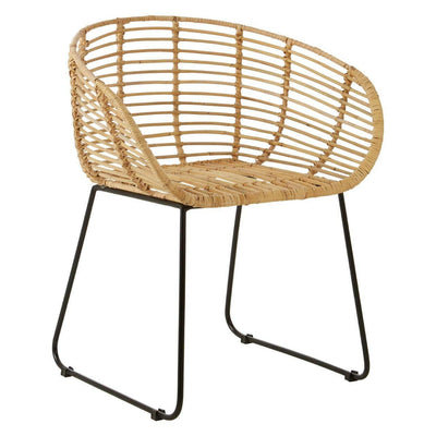 Noosa & Co. Living Moglom Natural Rattan Rounded Chair House of Isabella UK