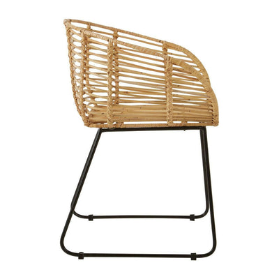 Noosa & Co. Living Moglom Natural Rattan Rounded Chair House of Isabella UK