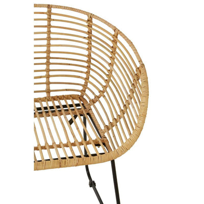 Noosa & Co. Living Moglom Natural Rattan Rounded Chair House of Isabella UK