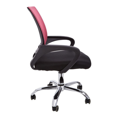 Noosa & Co. Living Pink Home Office Chair With Black Armrest House of Isabella UK