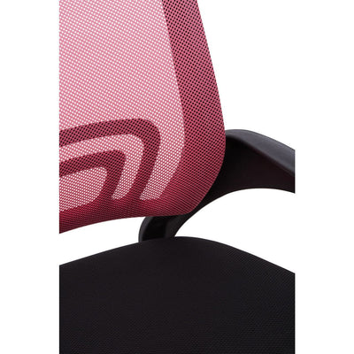 Noosa & Co. Living Pink Home Office Chair With Black Armrest House of Isabella UK