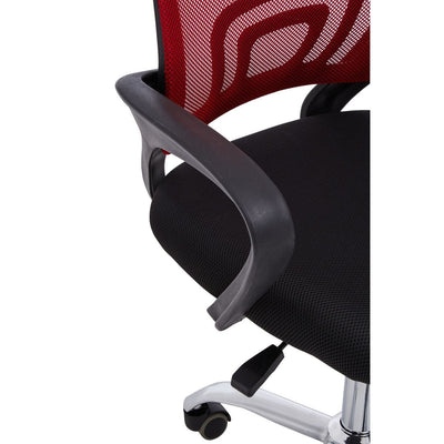 Noosa & Co. Living Red Home Office Chair With Black Armrest House of Isabella UK