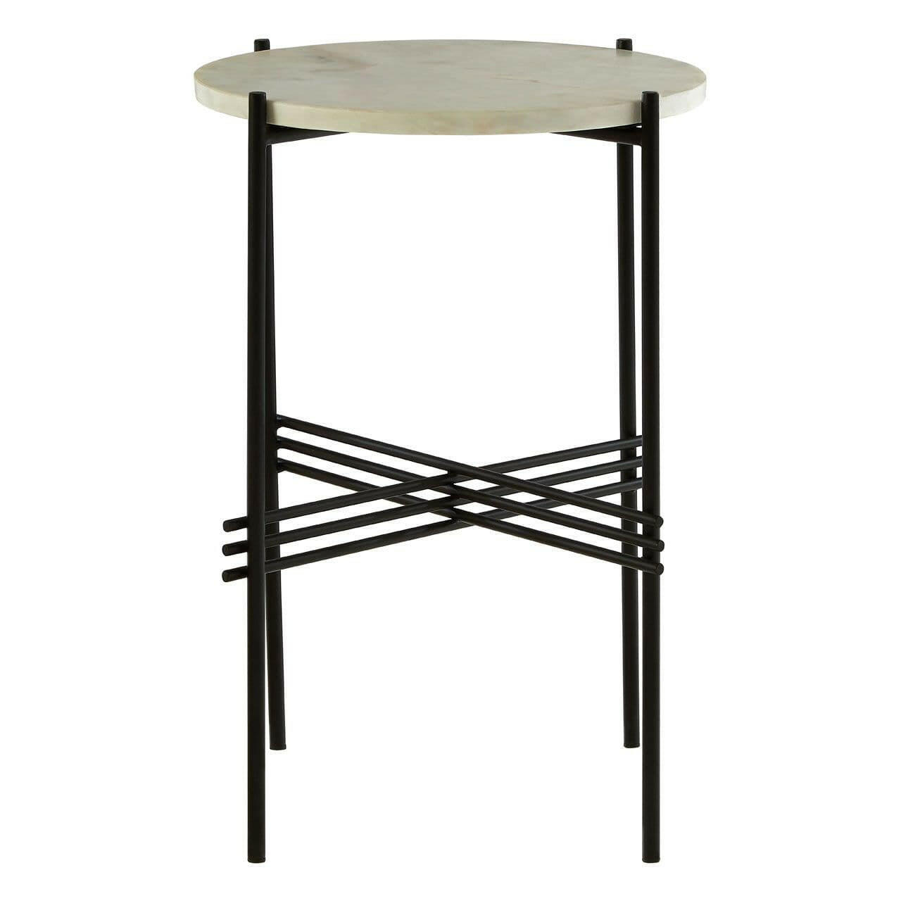 Noosa & Co. Living Shaar Black Triple Cross Base Side Table House of Isabella UK