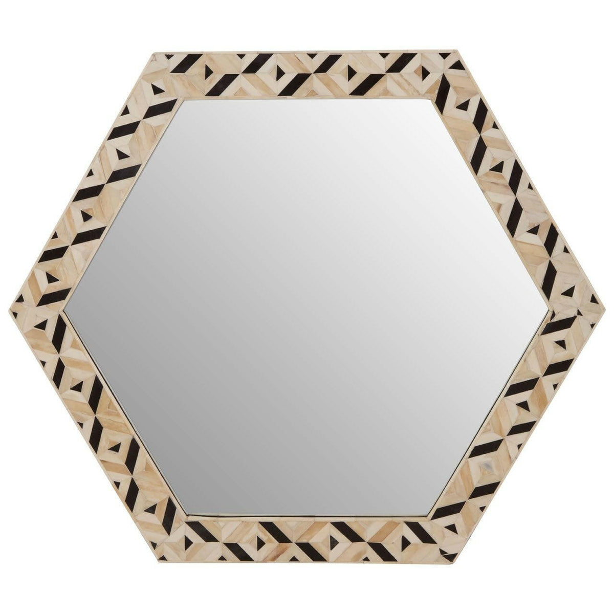 Hallam Hexagonal Wall Mirror.