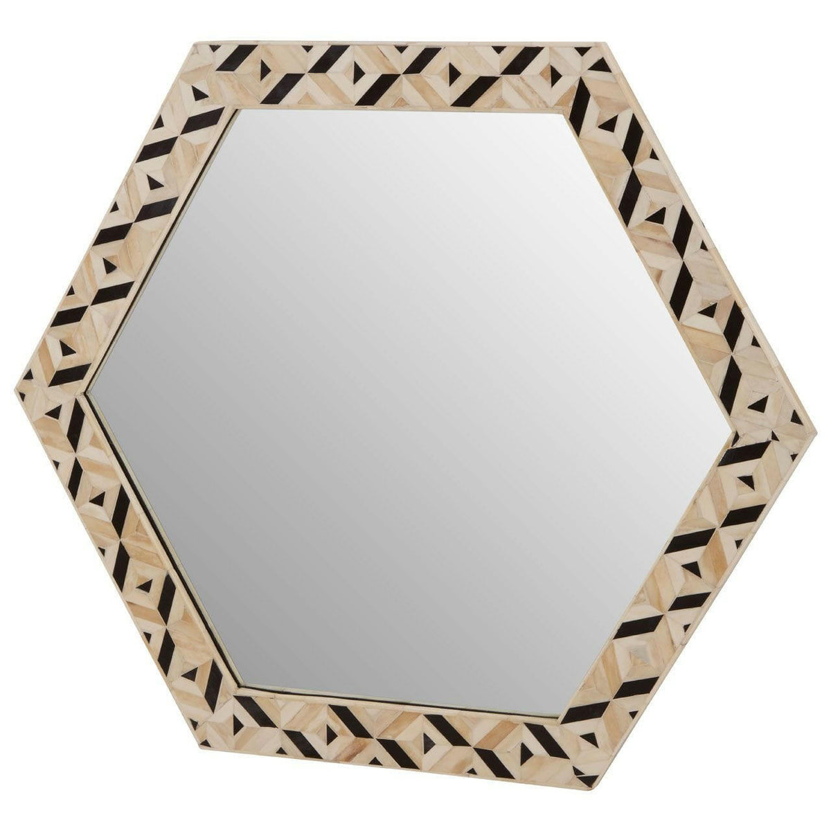 Hallam Hexagonal Wall Mirror.