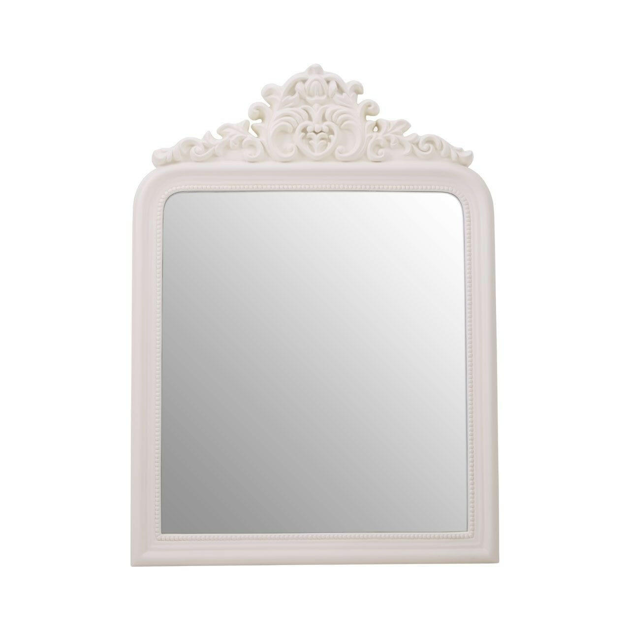 Cream Ornate Distressed Mirror - 2024 NWT