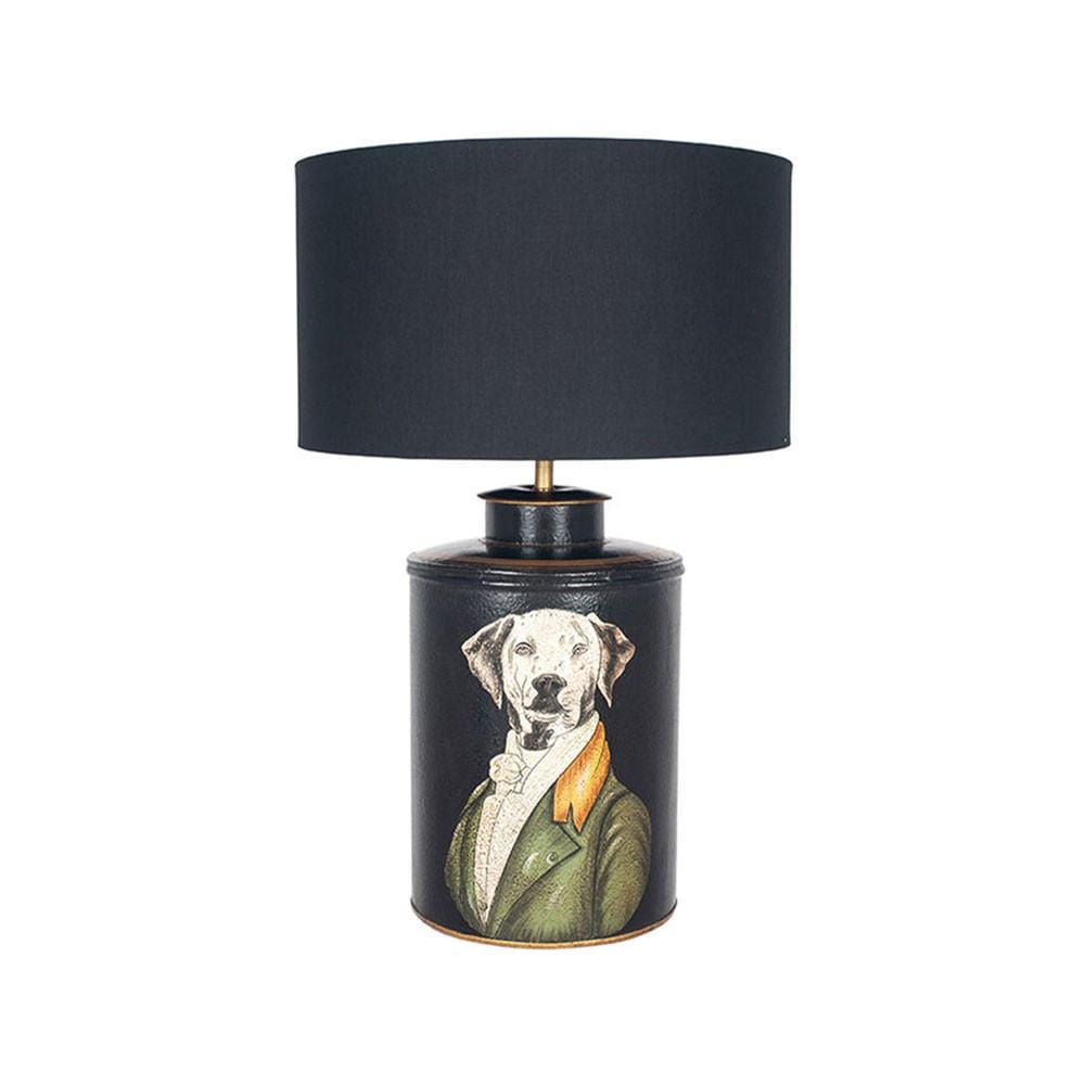 Pacific Lifestyle Lighting Pointer Black Hand Painted Dog Table Lamp House of Isabella UK