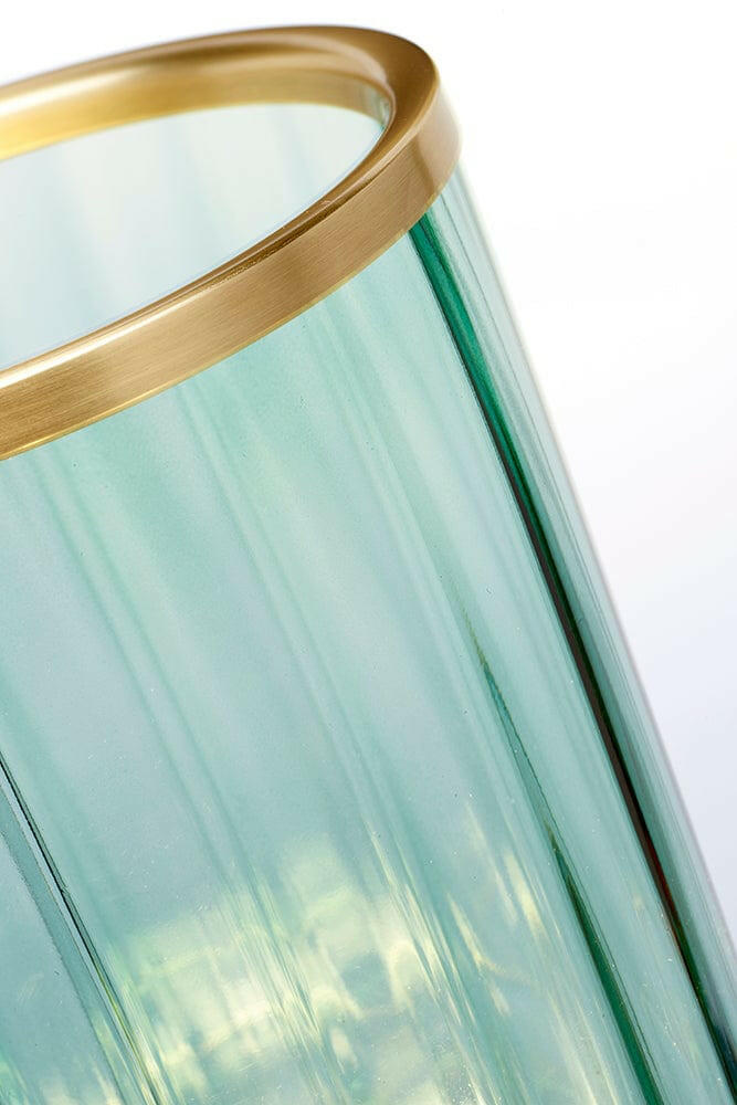 Arno Table Lamp - Green - Aged Brass.