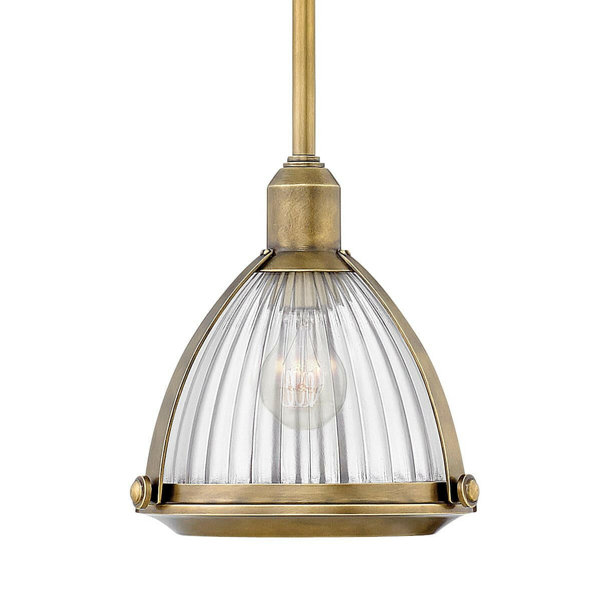 Elroy 1 Light Pendant - Heritage Brass.