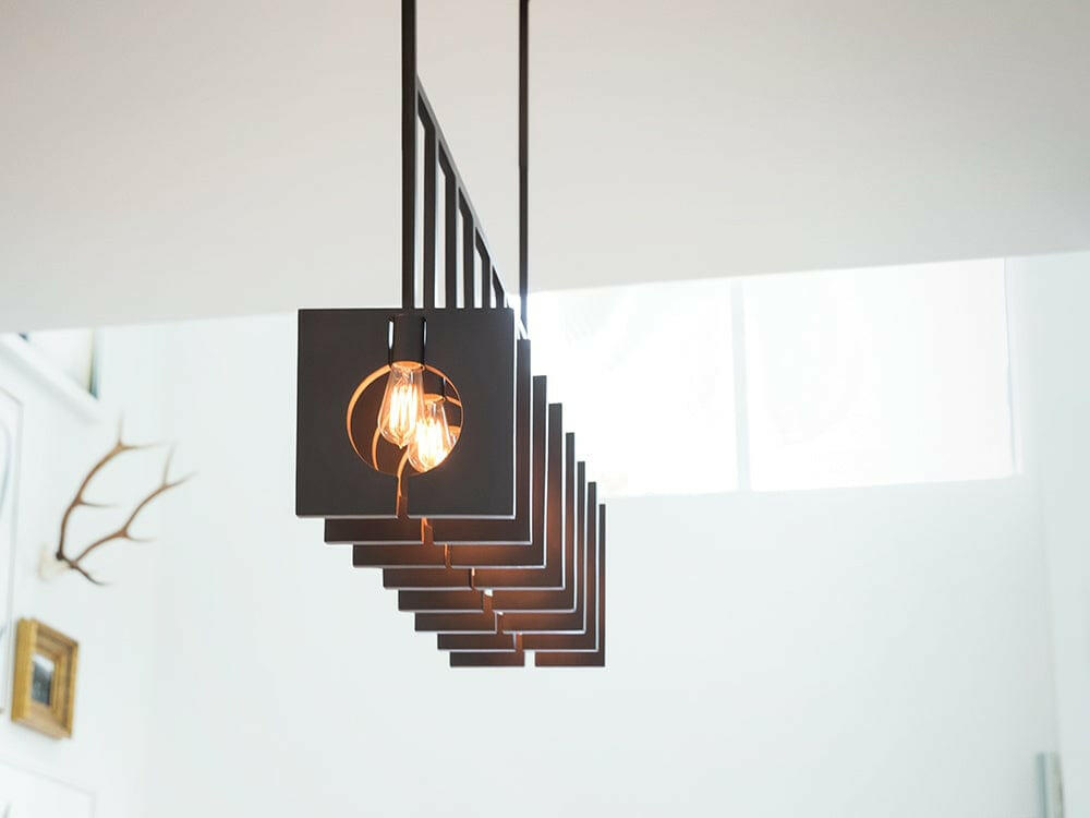 Ludlow 8 Light Pendant - Brushed Graphite.