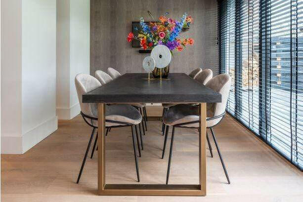 Dining table Blackbone brass 220.