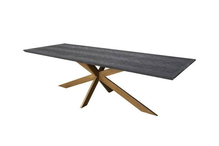 Dining table Blackbone brass 260.