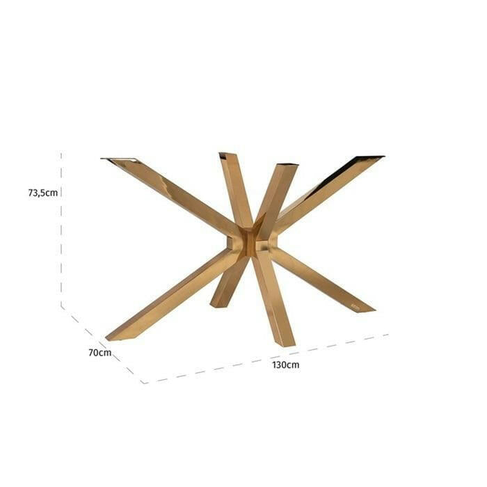 Dining table leg Matrix gold Conrad.